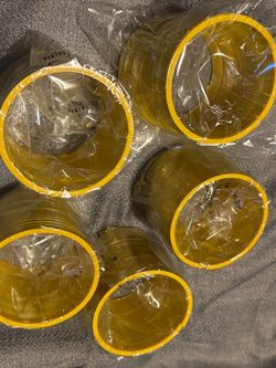 Yellow Plastic Slinky Toys – Lot of 5