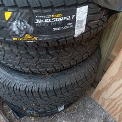 Blx10.5x15 ,blacklion ,all 4 tires are new and in good condition
