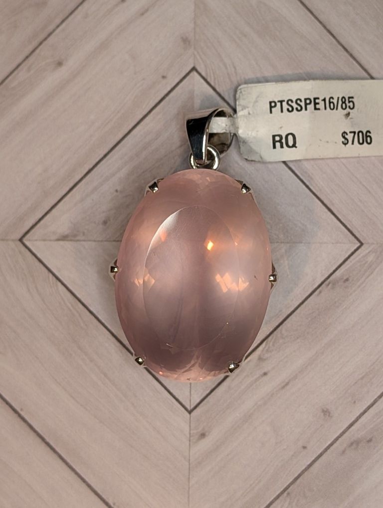 Large Rose Quartz Pendant