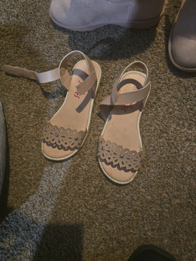 Size 13 Girl Sandals Used