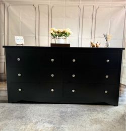 🔥 NEW Black 6-Drawer Dresser | Modern Bedroom Storage Cabinet 🔥