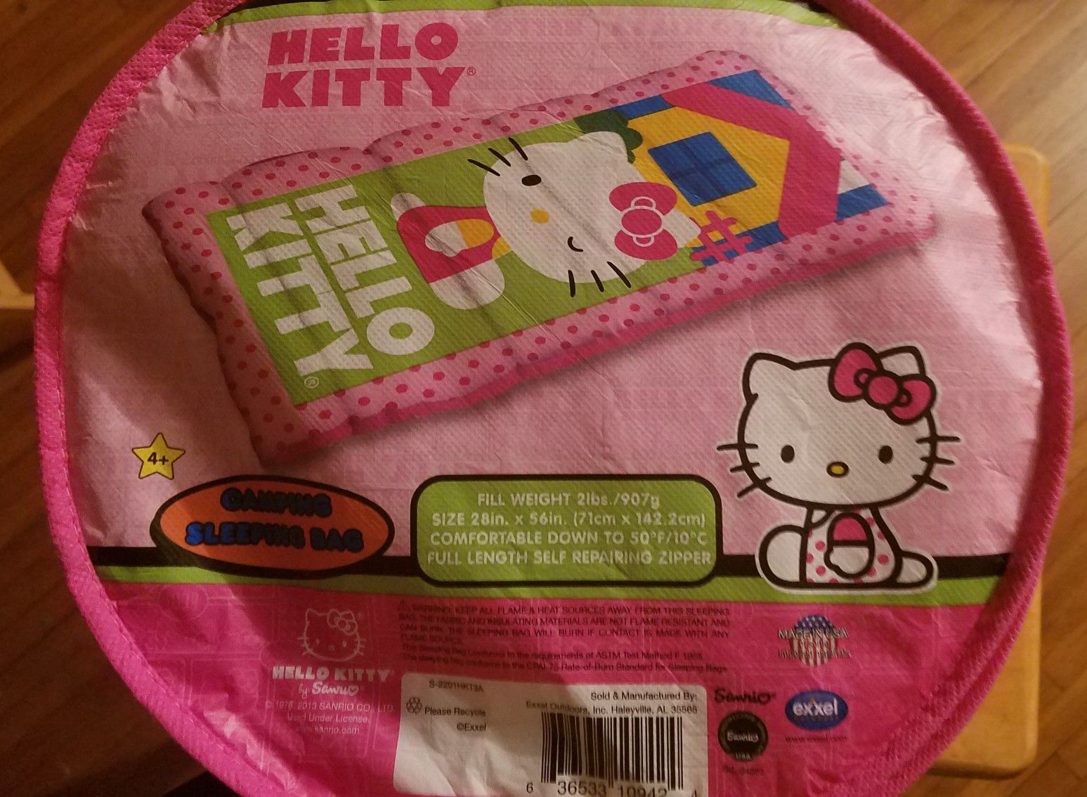 Hello Kitty camping sleeping bag