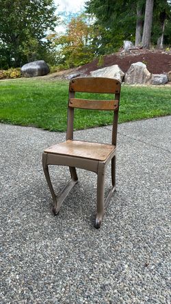 Antique school chair