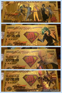 One Punch Man Gold Bill Bundle