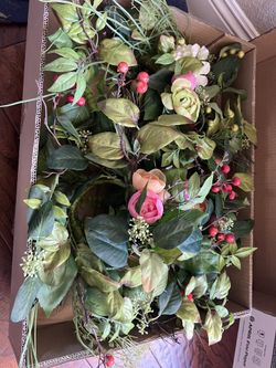 Spring 5 small Wreaths By Grandinroad 