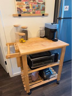 Wood Kitchen Cart