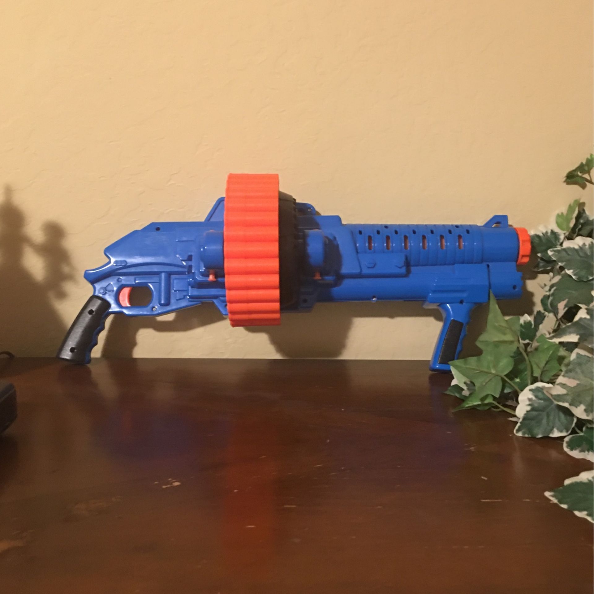 Blue Nerf Sidewinder Mini Gun