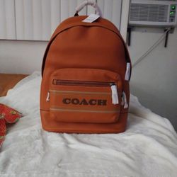 Coach Leather Backpack 