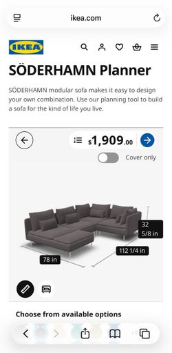 IKEA SÖDERHAMN Modular Sectional — $1,909 Retail — Moving Sale