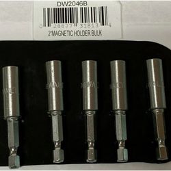 5 Pack DEWALT GENUINE DW2046B 2 INCH COMPACT MAGNETIC BIT TIP HOLDER 