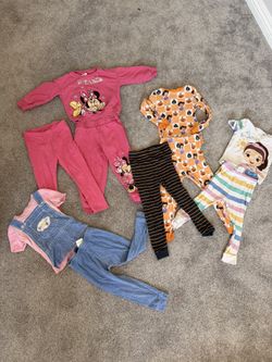 Girls’ Toddler Pajamas & Sports Jumpsuit – Lot of 3 (Size 3T)