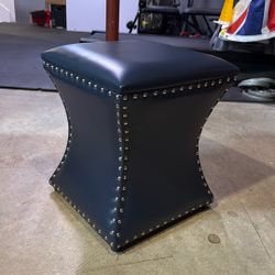 Leather Ottoman 
