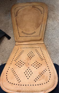 Mexican leather car seat cushion