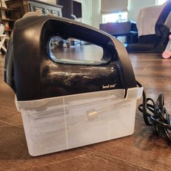 Hamilton Beach 6-Speed Electric Hand Mixer with QuickBurst and a snap-on storage case. 