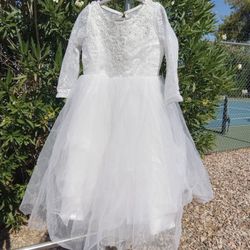 Young Lady White Dress 