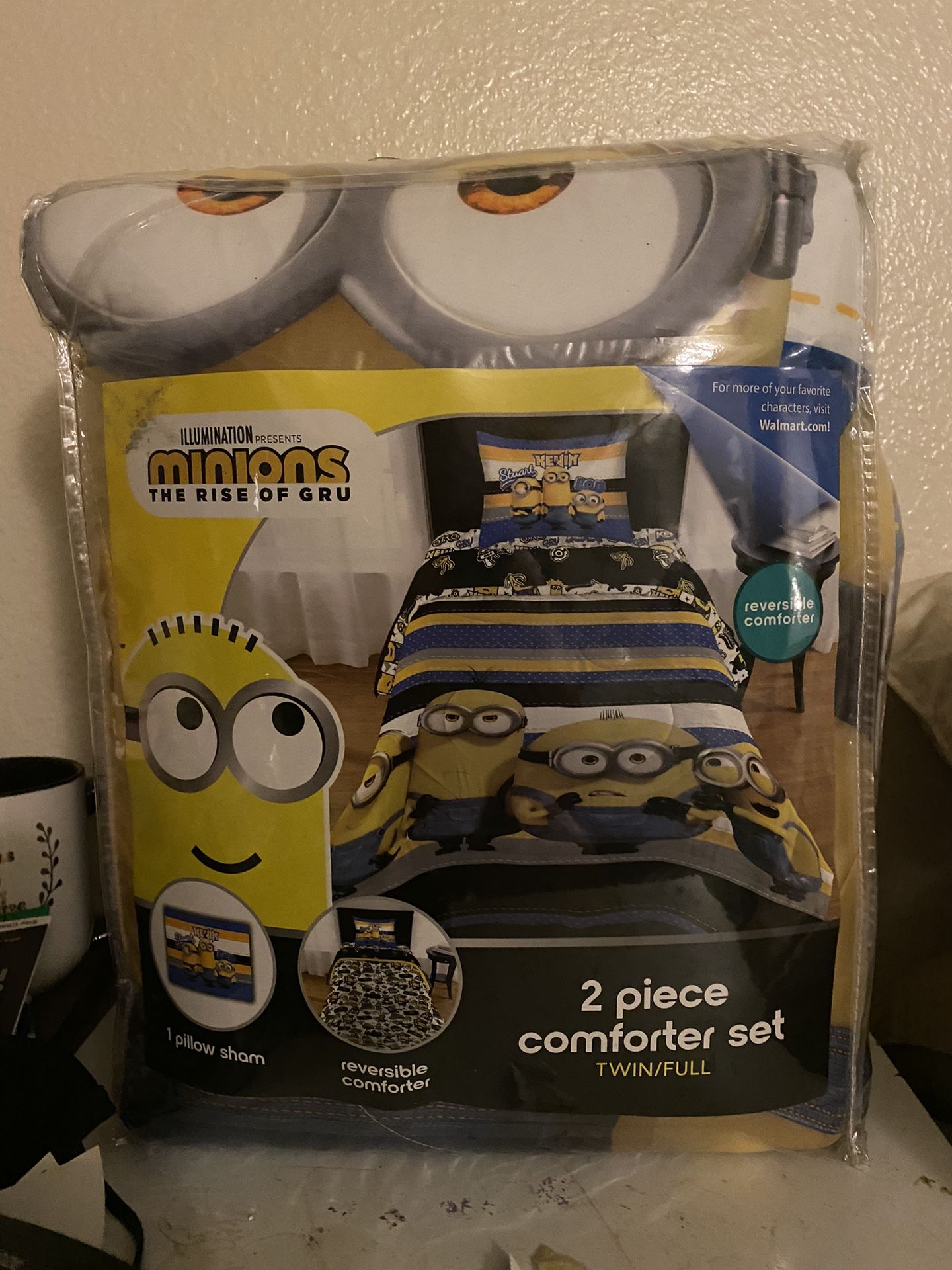 Minion The Rise of Gru 2piece Comforter Set Twin/ Full