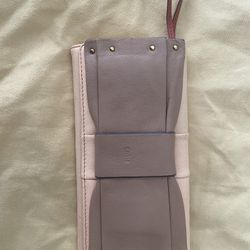 Chloe Ribbon Leather Long Bifold Wallet