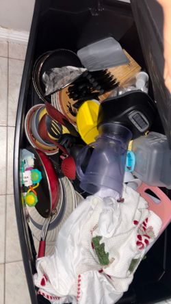 Box full of kitchen stuff ETC.