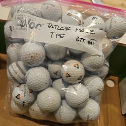 Taylor Made TP5 used golf balls, bag of 51 balls