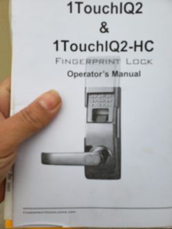 Adopt a lock. Keyless entry lock