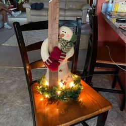 Lighted snowman
