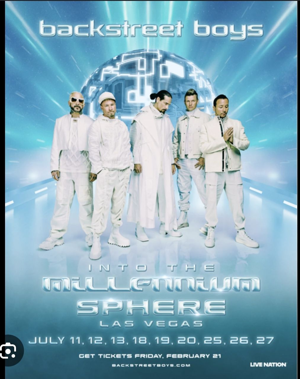 Backstreet Boys Concert Into The Millenium Sphere
