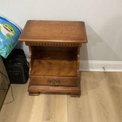 An Old , Vintage Wooden  22” Long X 27” High X 12” Wide On Top X 14” Bottom, With A Nice Draw ( NO SHIPPING)
