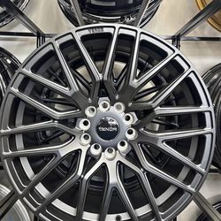 22” Venom Gunmetal Wheels – Multi-Spoke Performance Design