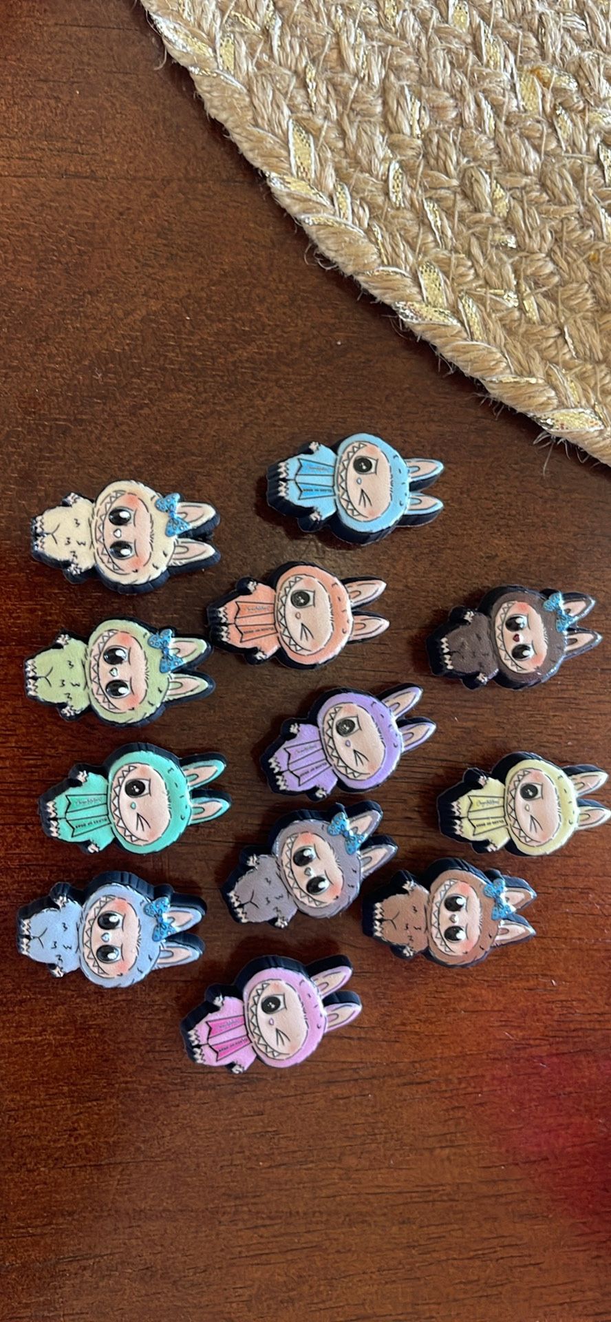 12 Labubu Croc Charms And Jibbitz