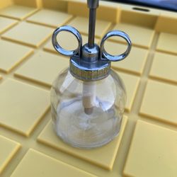 Vintage Glass and Metal Soap/ Lotion Dispenser. See Pictures for Dimensions 