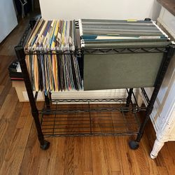 Rolling File Rack 