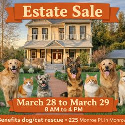 Amazing Weekend Monrovia CommunityYard Sale for Dog/Cat Rescue