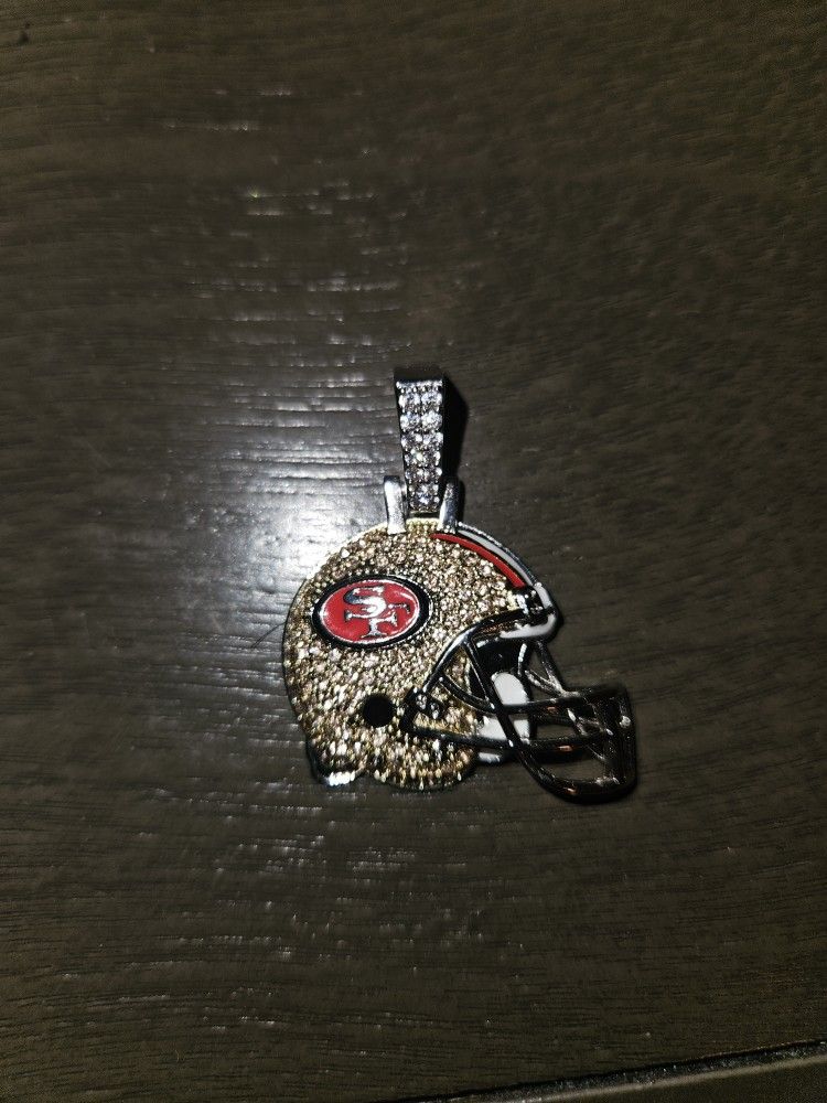 49ers Helmet Pendant
