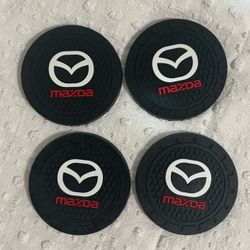 New Mazda Car Rubber Cup Coasters Set of 4