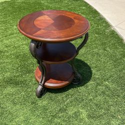 Wood End Table