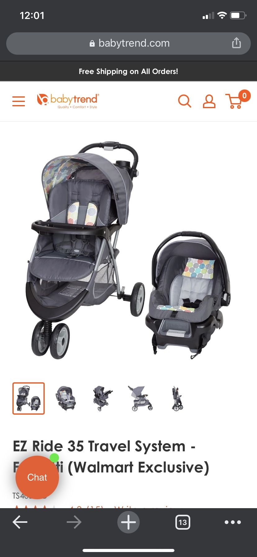 Brand new Baby stroller and car seat