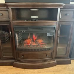 TV Console And Fire place Heater