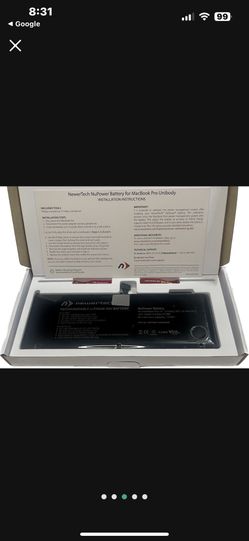 Newertech NuPower 85w Battery Unibody 15" Apple MacBook Pro 2011-mid 2012