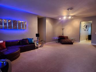 The Whole Living Room Set Must Go TVs Lamps