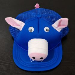 VINTAGE PIG BLUE MESH TRUCKER HAT - SNAPBACK