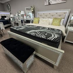 4 Pc Cal King Bedroom Set No Credit Needed $10 Down 