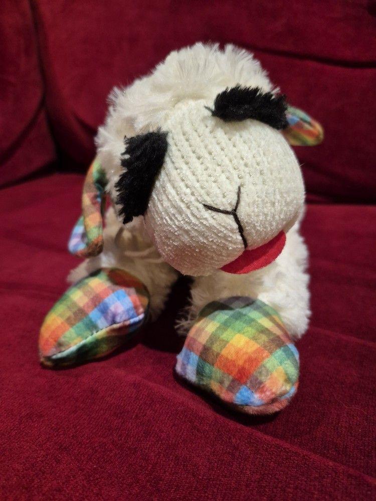 Lamb Chop Squeaking Dog Toy