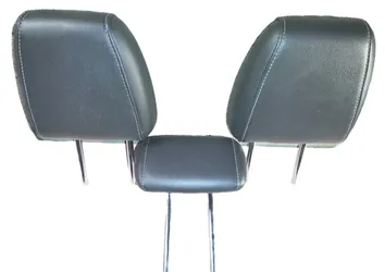 🔥2013-19 Ford Escape C-Max Rear Headrests Black Leather White Stitching OEM