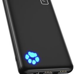 INIU Portable Charger, Slimmest 10000mAh 5V/3A Power Bank, USB C in&Out High-Speed Charging Battery Pack, External Phone Powerbank Compatible with iPh