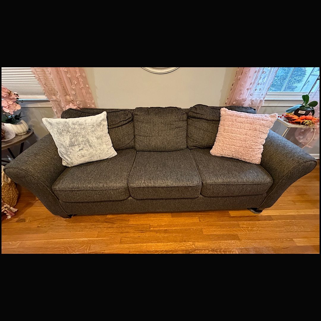 Gray Sofa Loveseat Couch Set