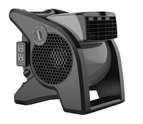 Pivoting 11.2 in. 3 Speed High Velocity Blower Fan for Home, Job Site in Gray, 375 CFM, 2 120