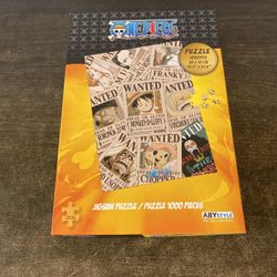 OFFICIAL ONE PIECE WANTED POSTER 1000 PIECE JIGSAW PUZZLE NEW AND BOXED