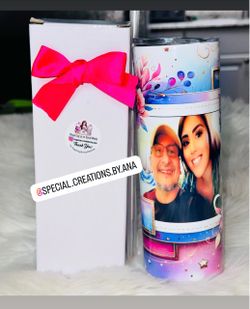 Custom made photo tumbler cup 💖