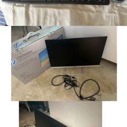 23inch HP Monitor With Logi Keyboard Combo 