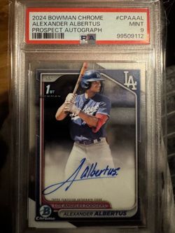 Baseball card grade 9 autograph